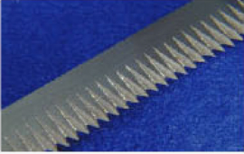 ノコ刃式ギャザーカッター